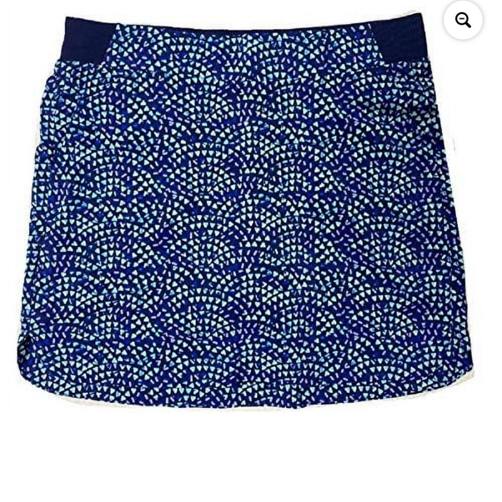 Blue Patterned Women's Skirt